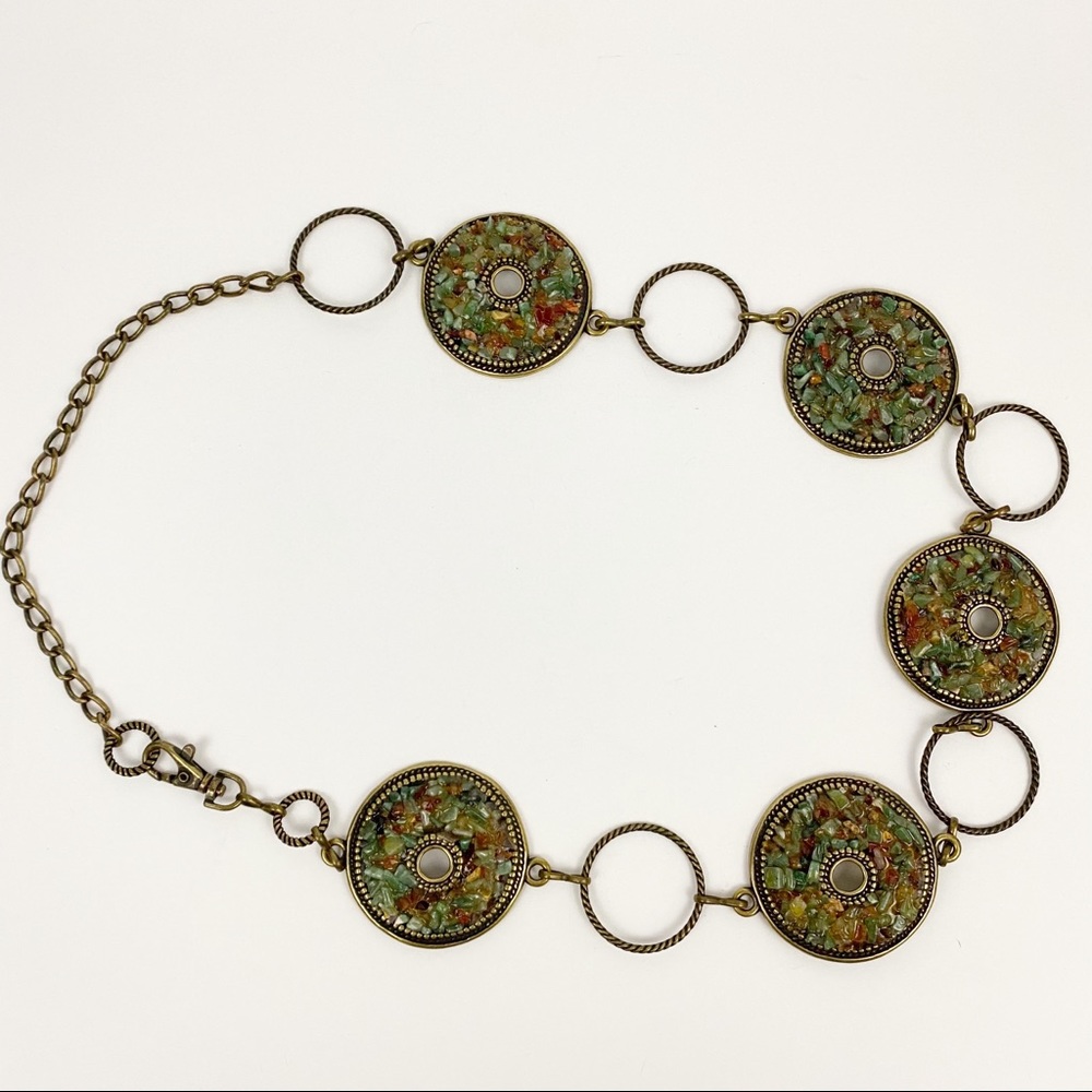 Gold Medallion Chain Belt